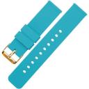 Barton Watch Bands - Soft Silicone Quick Release Straps - Black Buckle - Choose Color & Width - 16mm, 18mm, 20mm, 22mm, 24mm - Silky Smooth Rubber