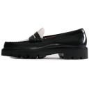 Bass Weejuns Men's Larson 90s Loafer in Black/White Leather, Size UK 10 | END. Clothing