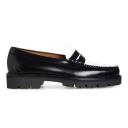 Bass Weejuns Men's Larson 90s Loafer in Black/White Leather, Size UK 10 | END. Clothing