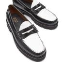 Bass Weejuns Men's Larson 90s Loafer in Black/White Leather, Size UK 10 | END. Clothing