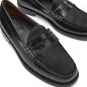 Bass Weejuns Men's Larson Exotic Mix Loafer in Black Leather/Hide, Size UK 10 | END. Clothing