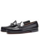 Bass Weejuns Men's Lincoln Horse Bit Loafer in Black Leather, Size UK 6 | END. Clothing