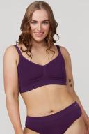 Bella Bodies Ultimate Adjustable Bamboo Crop Bra 2 Pack in Grey Marle & Carnation VV