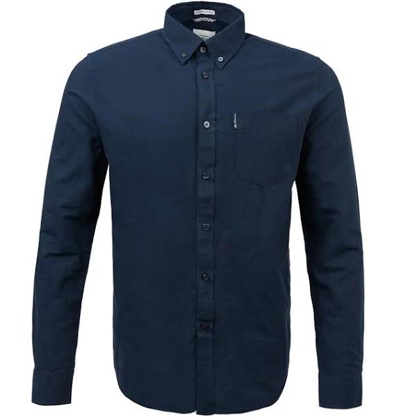 Ben Sherman - Men's Blue Business Shirts - Long Sleeve Signature Oxford Shirt - Size XXXL at The Iconic