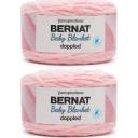 Bernat Baby Velvet Yarn - 3.5 oz, Pink Mist - 3 Pack Bundle With Bella's Crafts Stitch Markers