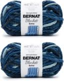 Bernat Blanket Extra Teal Dreams Yarn - 2 Pack of 300g/10.5oz - Polyester - 7 Jumbo - 97 Yards - Knitting/Crochet