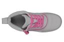 Billy Footwear Girl's Sneaker Gray & Pink Short-Wrap to The Floor Sneaker Little Kid 1 W