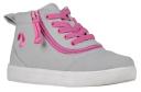 Billy Footwear Girl's Sneaker Gray & Pink Short-Wrap to The Floor Sneaker Little Kid 1 W