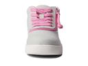 Billy Footwear Girl's Sneaker Gray & Pink Short-Wrap to The Floor Sneaker Little Kid 2 W