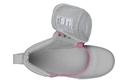 Billy Footwear Girl's Sneaker Gray & Pink Short-Wrap to The Floor Sneaker Little Kid 2 W