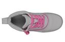 Billy Footwear Girl's Sneaker Gray & Pink Short-Wrap to The Floor Sneaker Little Kid 2 W