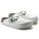 Birkenstock Boston ESD Natural Leather Narrow Fit 4.5 Women - Shoes Birkenstock - White - 61378-4.5 - Size: 4.5