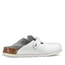 Birkenstock Boston ESD Natural Leather Narrow Fit 4.5 Women - Shoes Birkenstock - White - 61378-4.5 - Size: 4.5