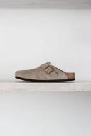 BIRKENSTOCK Boston Soft Footbed Iron Oiled Leather Narrow Clogs Flats Grey- Womens- Size 36EU/5-5.5US N