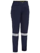 Bisley Womens x Airflow Taped Stretch Ripstop Vented Cargo Pant (BPCL6150T) Navy/Orange / 20