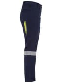 Bisley Womens x Airflow Taped Stretch Ripstop Vented Cargo Pant (BPCL6150T) Navy/Orange / 20