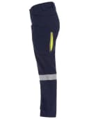 Bisley Womens x Airflow Taped Stretch Ripstop Vented Cargo Pant (BPCL6150T) Navy/Orange / 20