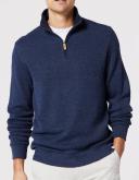 Blazer Heather 1/2 Zip Sweat in Navy XL