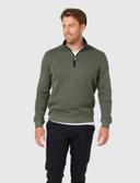 Blazer Heather 1/2 Zip Sweat - Olive - Size M