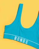 Bonds Girls' Original Retro Rib Tank Crop Tops 2-Pack - Pink/Teal AU Size 6-8 - AfterPay & zipPay Available