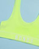 Bonds Girls' Originals Rib Tank Crop 2-Pack - Neon Pink/Yellow AU Size 10-12 - AfterPay & zipPay Available