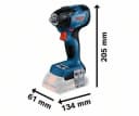 Bosch GDS 18V-210 C Professional Impact Driver Silver