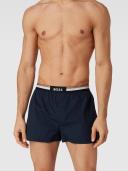 Boss Two-pack of Cotton Pyjama Shorts With Signature waistbands, Men, Size: XL, Dark Purple