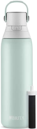 Brita Double Wall Insulated Stainless Steel Water Bottle, 20 oz - Glacier