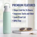 Brita Double Wall Insulated Stainless Steel Water Bottle, 20 oz - Glacier