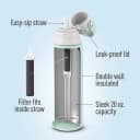 Brita Double Wall Insulated Stainless Steel Water Bottle, 20 oz - Glacier