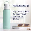 Brita Double Wall Insulated Stainless Steel Water Bottle, 20 oz - Glacier