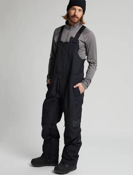 Burton AK Cyclic GORE-TEX 2L Bib Snowboard Pants - Tall True Black - Size Large | Rhythm Snowsports