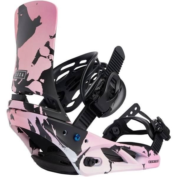 Burton Women's Lexa Re:Flex Snowboard Bindings 2023 - Pink / Black | Snowboard Bindings