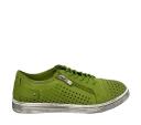 Cabello Comfort EG17 Womens Leather European Leather Casual Shoes - 10 AUS or 41 EUR / Green