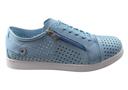 Cabello Comfort EG17 Womens Leather European Leather Casual Shoes Blue 11 AUS or 42 EUR