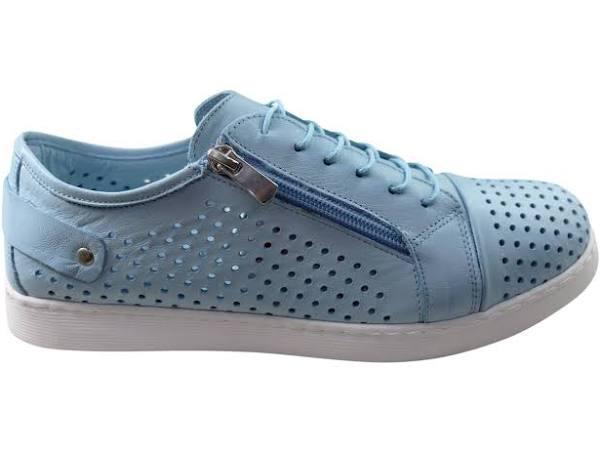 Cabello Comfort EG17 Womens Leather European Leather Casual Shoes Blue 11 AUS or 42 EUR