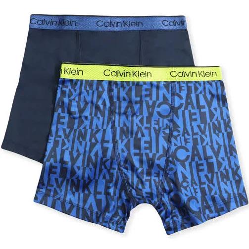 Calvin Klein Boys Boys' Kids Performance Boxer Brief Underwear, Multipack Boxer Briefs - Multi - X-Large