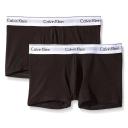 Calvin Klein Men's Silver / White Modern Cotton Stretch 2 Pack Trunk, Size Medium in Silver/White