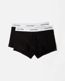 Calvin Klein Men's Silver / White Modern Cotton Stretch 2 Pack Trunk, Size Medium in Silver/White