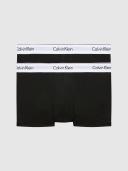 Calvin Klein Men's Silver / White Modern Cotton Stretch 2 Pack Trunk, Size Medium in Silver/White