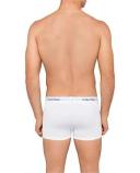 Calvin Klein Men's Silver / White Modern Cotton Stretch 2 Pack Trunk, Size Medium in Silver/White