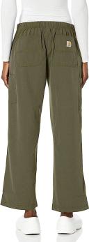 Carhartt Cross-Flex Force Women's 7-Pocket Stretch Utility Cargo Scrub Pants in Basil | Size S Polyester/spandex