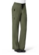 Carhartt Cross-Flex Force Women's 7-Pocket Stretch Utility Cargo Scrub Pants in Basil | Size XL Polyester/spandex