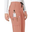 Carhartt Cross-Flex Force Women's 7-Pocket Stretch Utility Cargo Scrub Pants in Mauve | Size XL Polyester/spandex