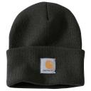 Carhartt Mens A18 Stretchable Rib Knit Acrylic Watch Beanie Hat - Rose Smoke - One Size