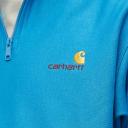 Carhartt WIP Men's Half Zip American Script Sweat in Amalfi, Size X-Small | END. Clothing