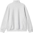 Carhartt WIP Men's Half Zip American Script Sweat in Ash Heather, Size X-Small | END. Clothing