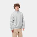 Carhartt WIP Men's Half Zip American Script Sweat in Ash Heather, Size X-Small | END. Clothing