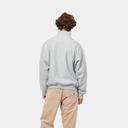 Carhartt WIP Men's Half Zip American Script Sweat in Ash Heather, Size X-Small | END. Clothing