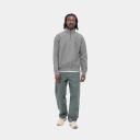 Carhartt WIP Men's Half Zip American Script Sweat in Dark Grey Heather, Size XX-Large | END. Clothing